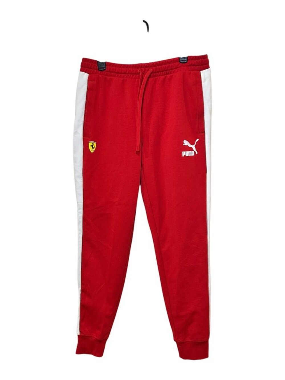 Men's Puma Red Scuderia Ferrari 2024 Race Iconic T7 Track Pants Size L Red White